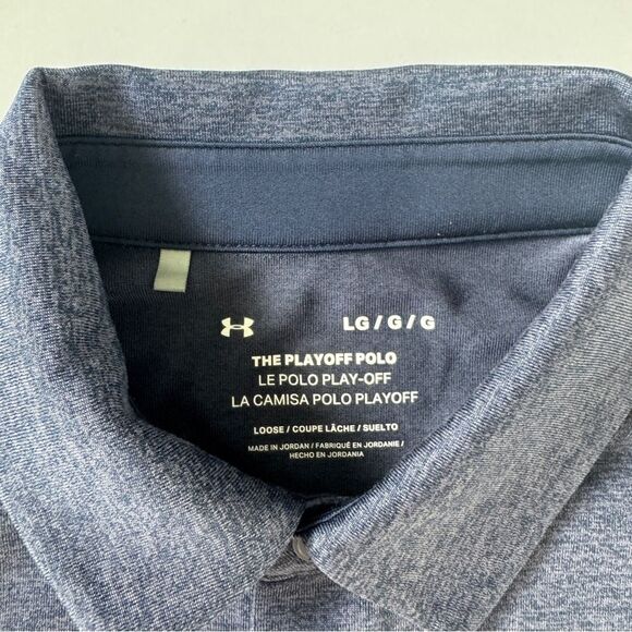 Under Armor The Playoff Polo Bluea Size Large - Picture 2 of 5